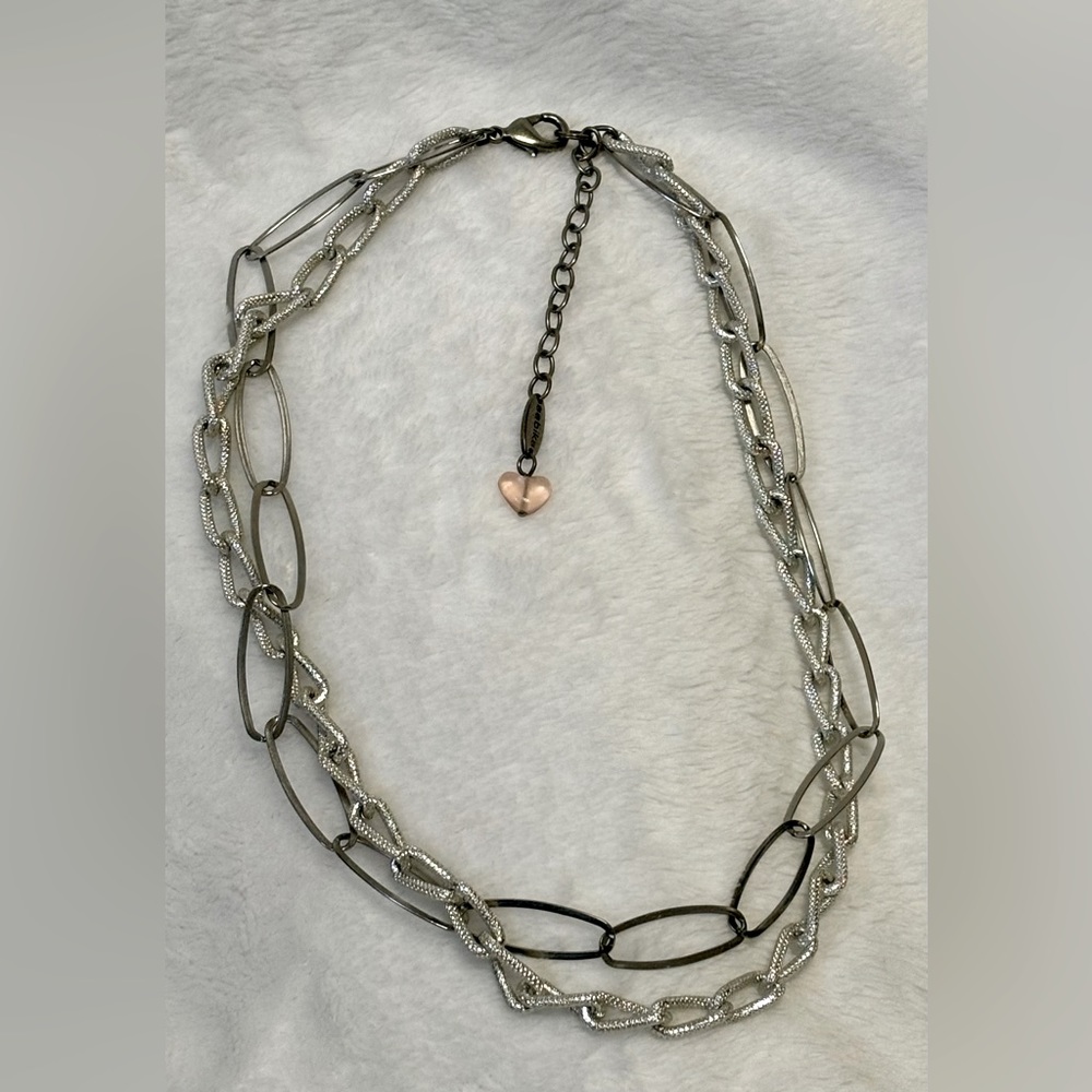 SABIKA Reflection 2 Row Chain Necklace